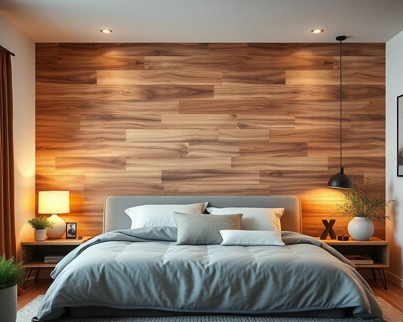Drewniana ściana w sypialni: inspiracje, style i aranżacje
