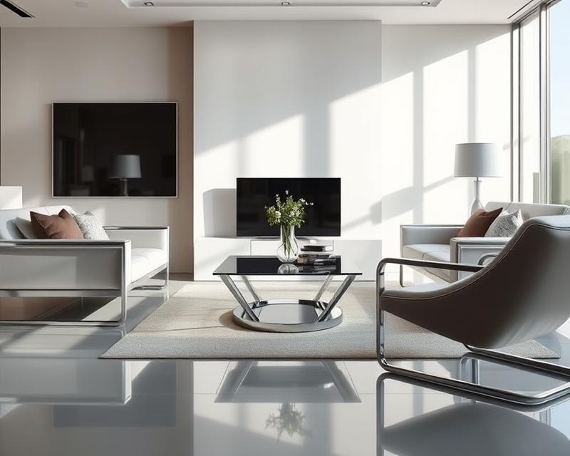 Chromowane elementy meblowe w nowoczesnym designie – inspiracje i stylizacja