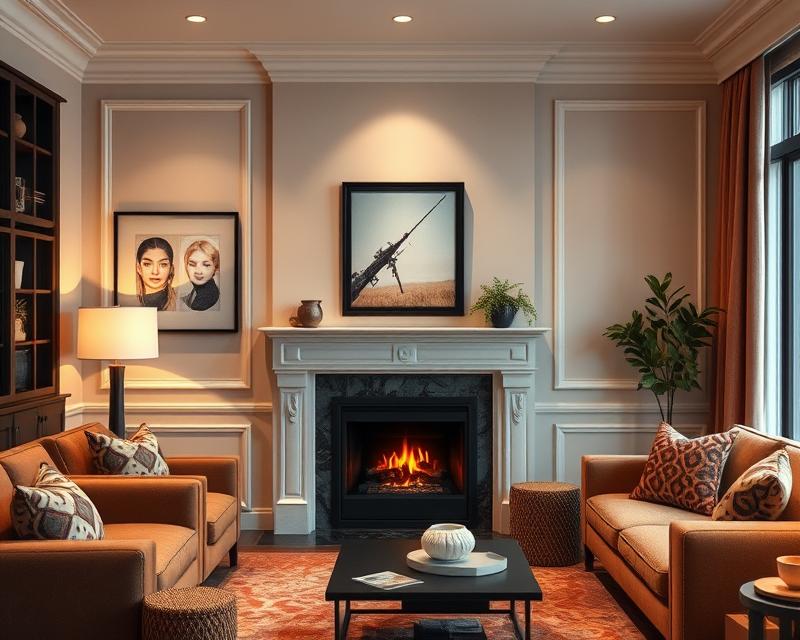 Aranżacja kominka narożnego: projekt, styl i funkcjonalność