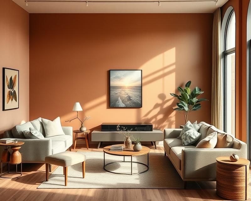 Modne kolory ścian do salonu na trendy 2024 i 2025 roku