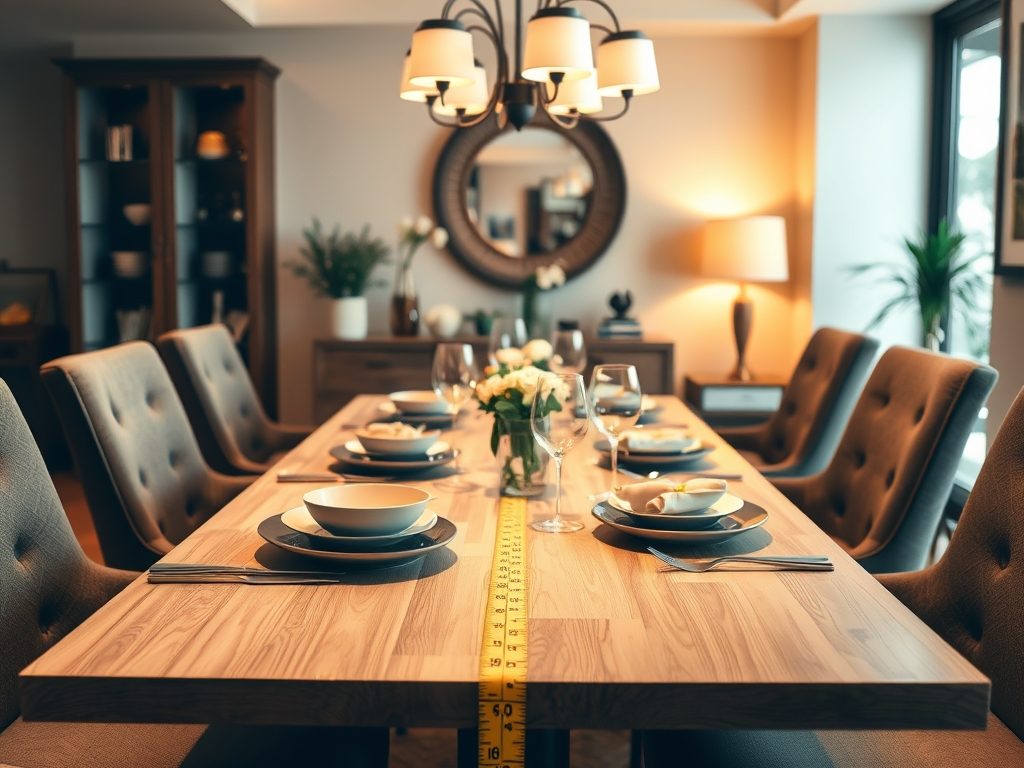 Jak dokładnie zmierzyć miejsce na stół, by zapewnić komfort i swobodę przy stole