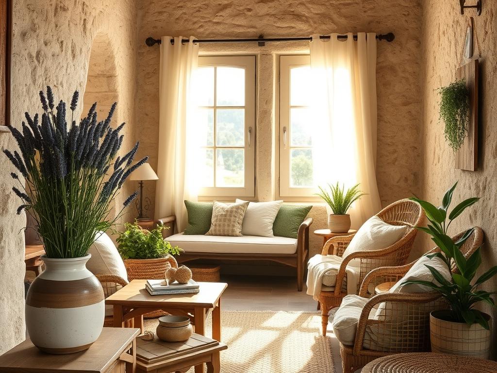 Styl prowansalski we wnętrzach: harmonia naturalnych materiałów, kolorów i przytulnych detali