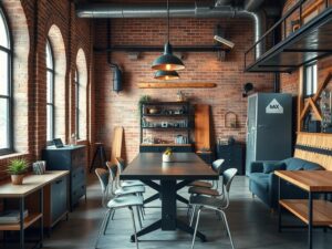 Meble w stylu industrialnym: jak wybrać trwałe i funkcjonalne wyposażenie do surowych wnętrz