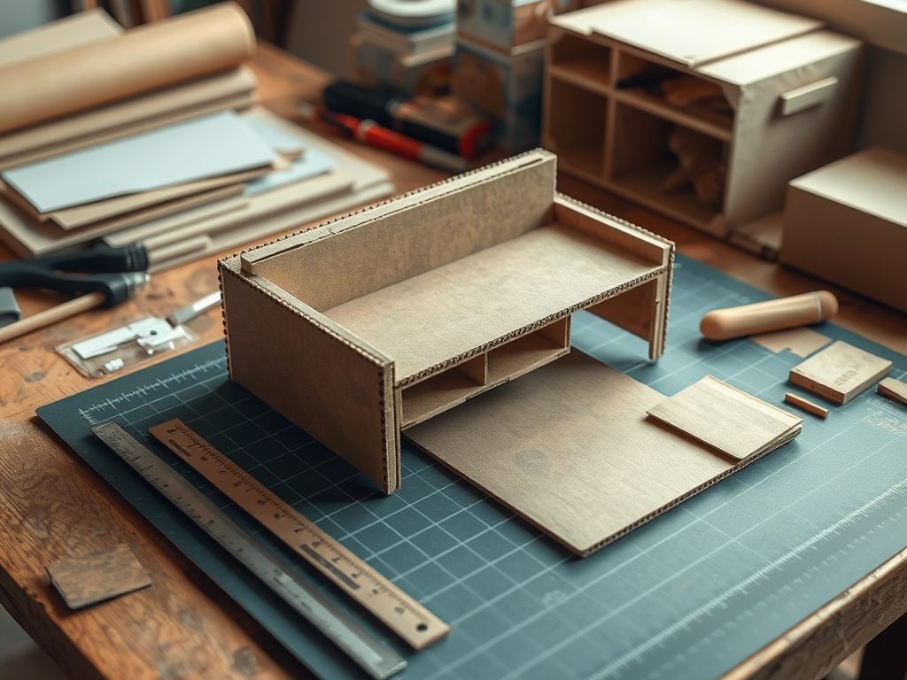 Makieta mebli z kartonu: jak krok po kroku zrobić trwały i estetyczny model bez typowych błędów