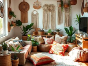 Styl boho na budżet: jak stworzyć przytulne wnętrze z naturalnych materiałów i unikalnych dodatków DIY